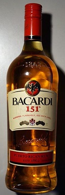 bebida bacardi 151