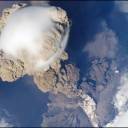 Estação Espacial fotografa erupção de vulcão de 350 km de altura