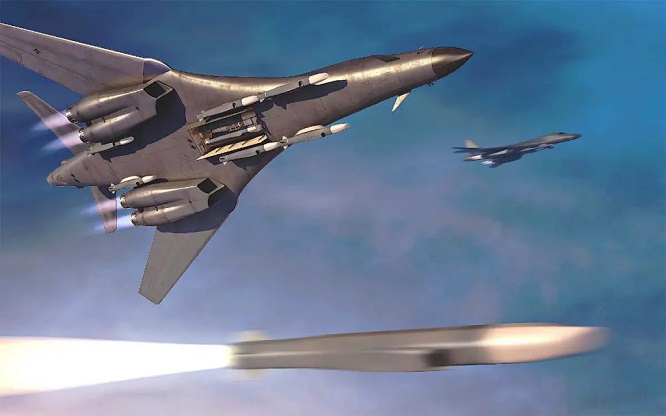 Aviao moderno lancer armamento