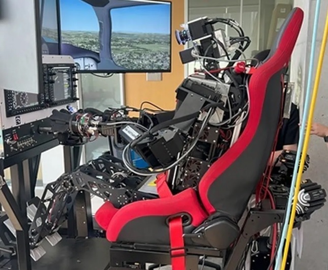 Piloto robo sentado