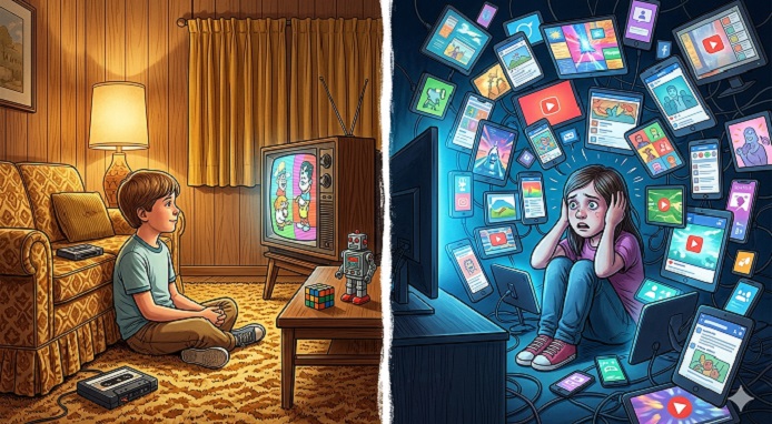 Conteúdo infantil moderno: entretenimento ou vício visual?