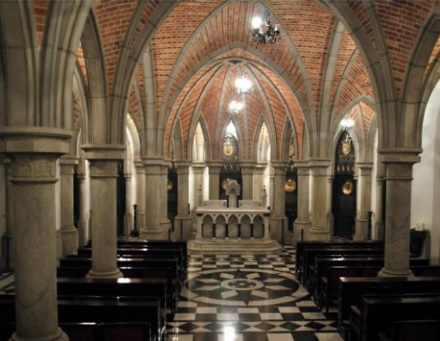Geometria sagrada catedral interno