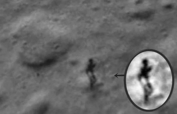 Misterios da lua figura estranha