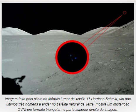 Misterios da lua ovni triangular