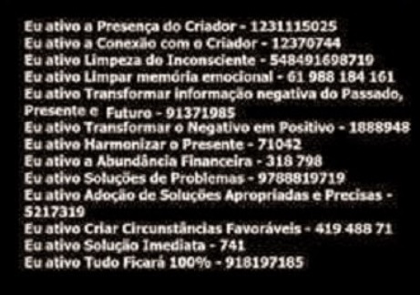 Códigos de Grabovoi números