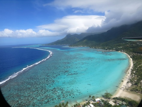 Ilha moreea vista de cima