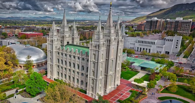 O Templo Mórmon em Utah