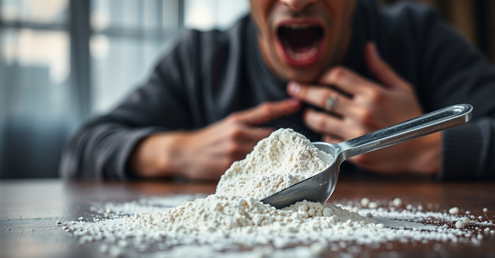 O Perigo Oculto do Dry Scooping: Como Uma Colher de Pó Pode Arruinar Sua Saúde