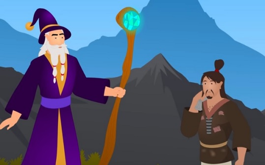 Buda e o mendigo feiticeiro