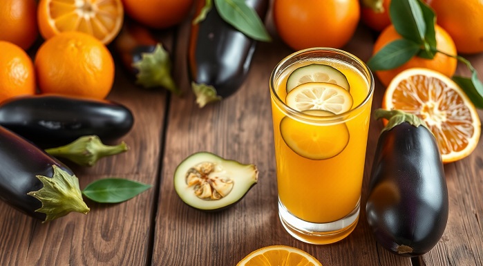 Berinjela e Laranja: A Bebida Que Seu Corpo Agradece