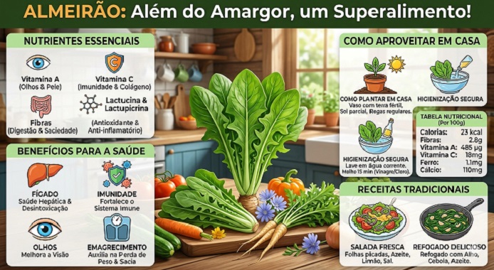 Do fígado ao emagrecimento: o poder amargo do almeirão revelado 