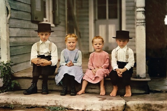 Amish crianças