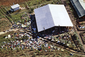 Jim Jones e o templo do povo visão aerea