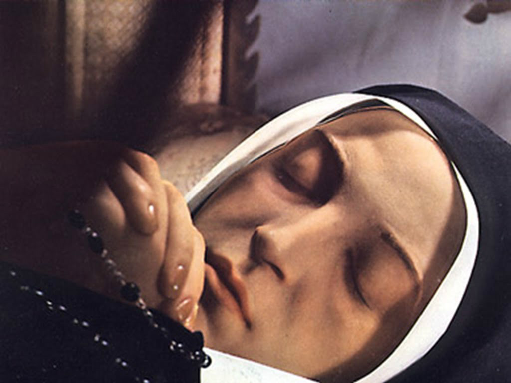 Santa bernadete rosto