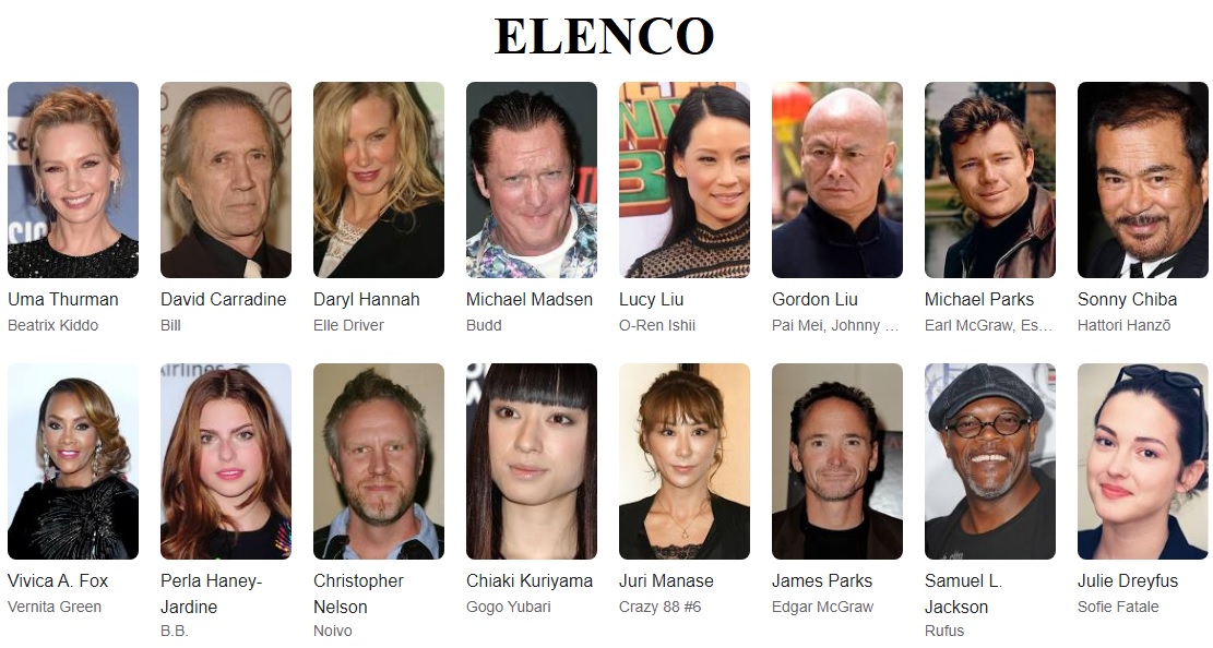 KILL BILL 2 elenco