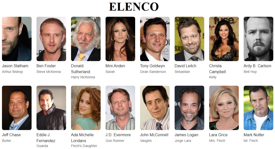 Assassino a Preço Fixo 1 elenco