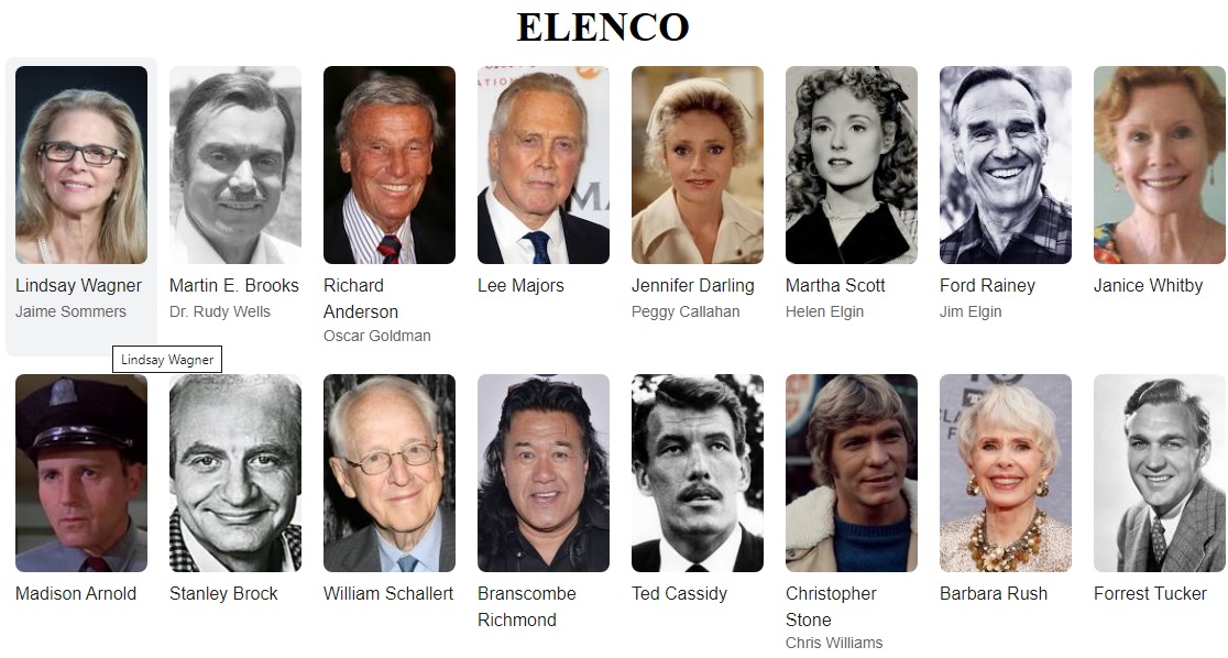 A mulher bionica elenco