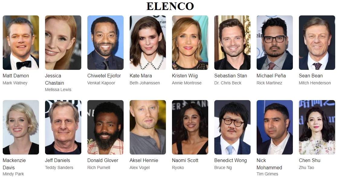 Perdidos em marte elenco