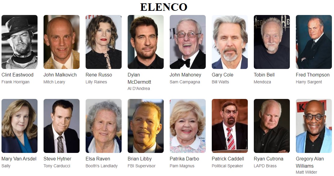 Na linha de fogo elenco