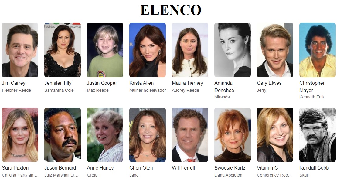 Omentiroso elenco