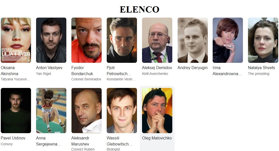 Sputnik elenco
