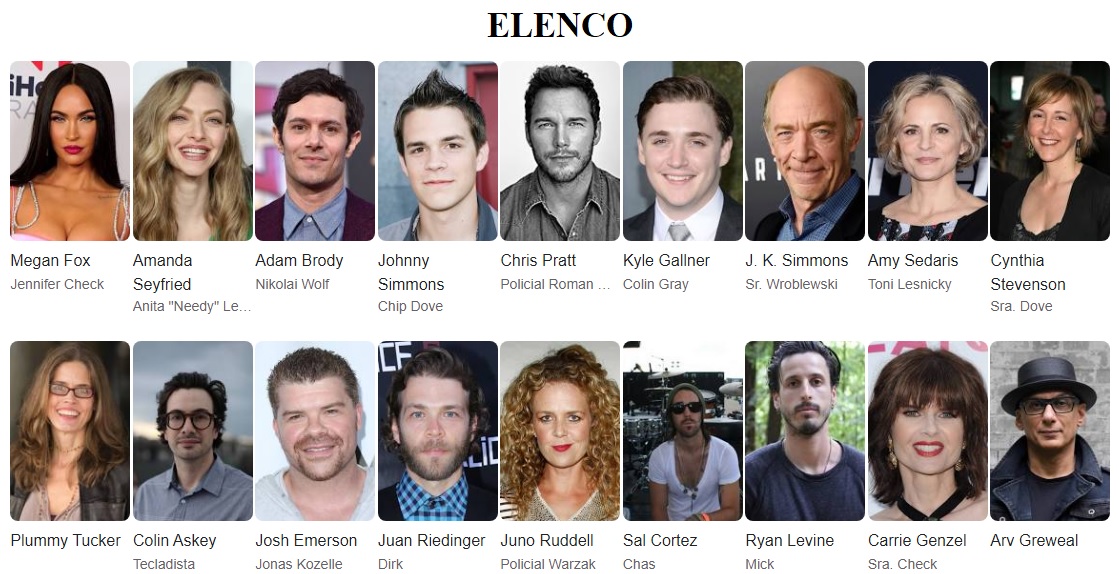 Garota infernal elenco