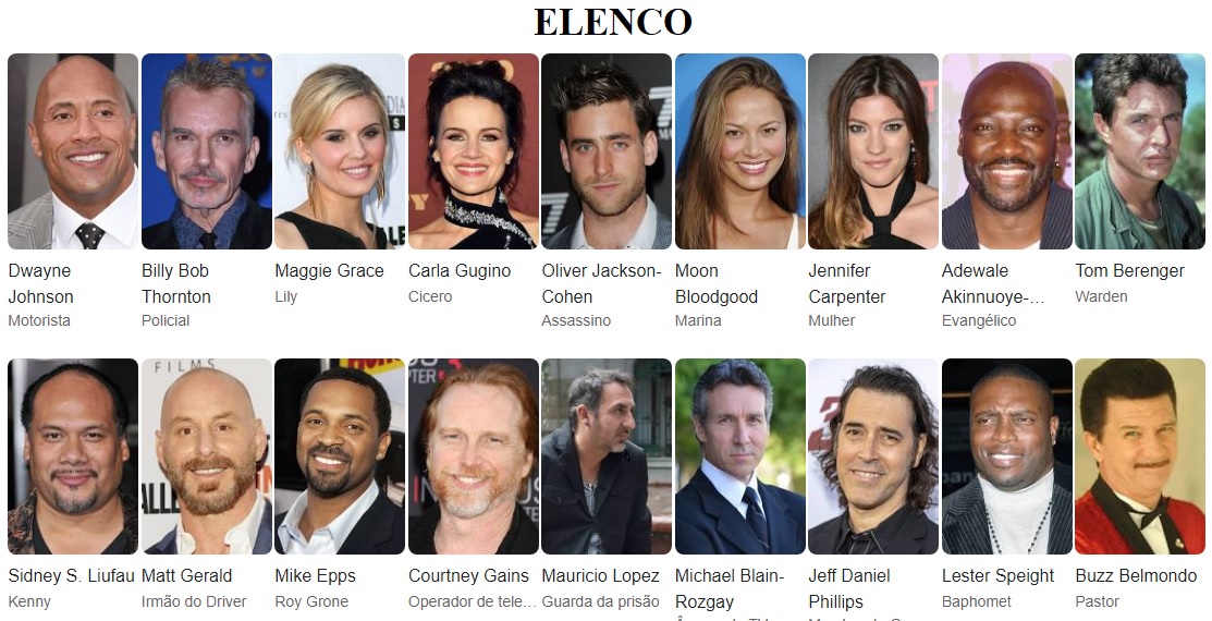 Rápida vingança elenco
