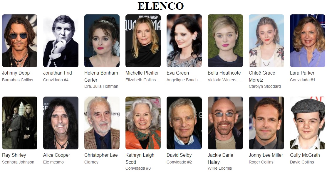 Sombras da Noite elenco