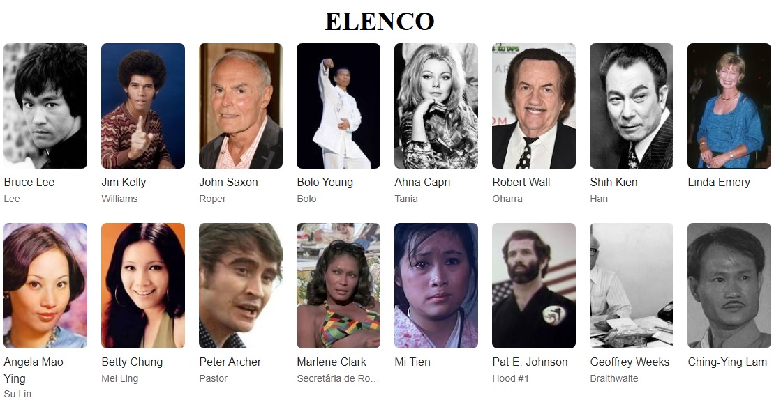 Operação Dragão elenco