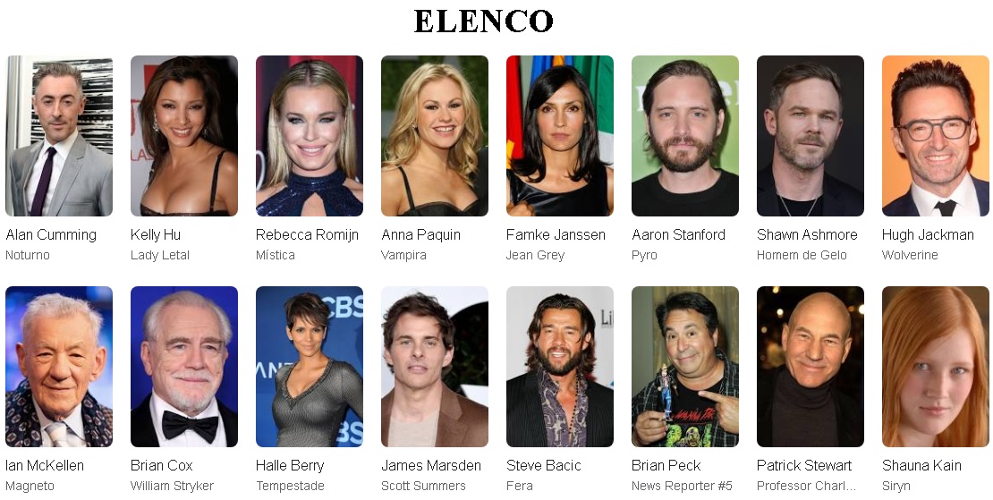 Xmen 2 elenco