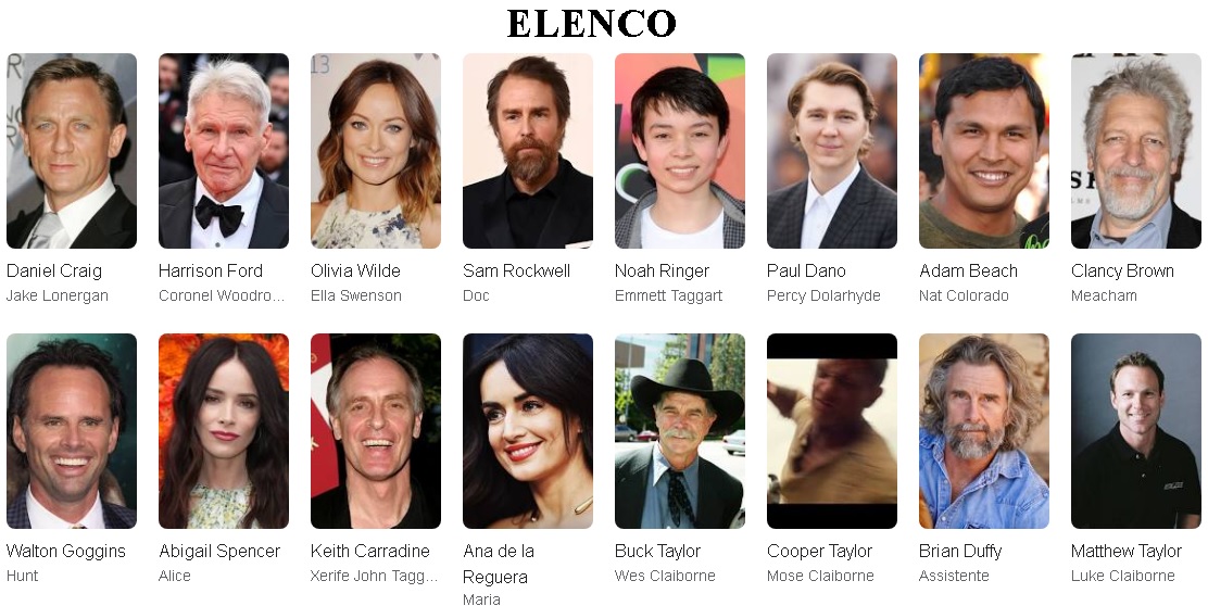 Cowboys e aliens elenco