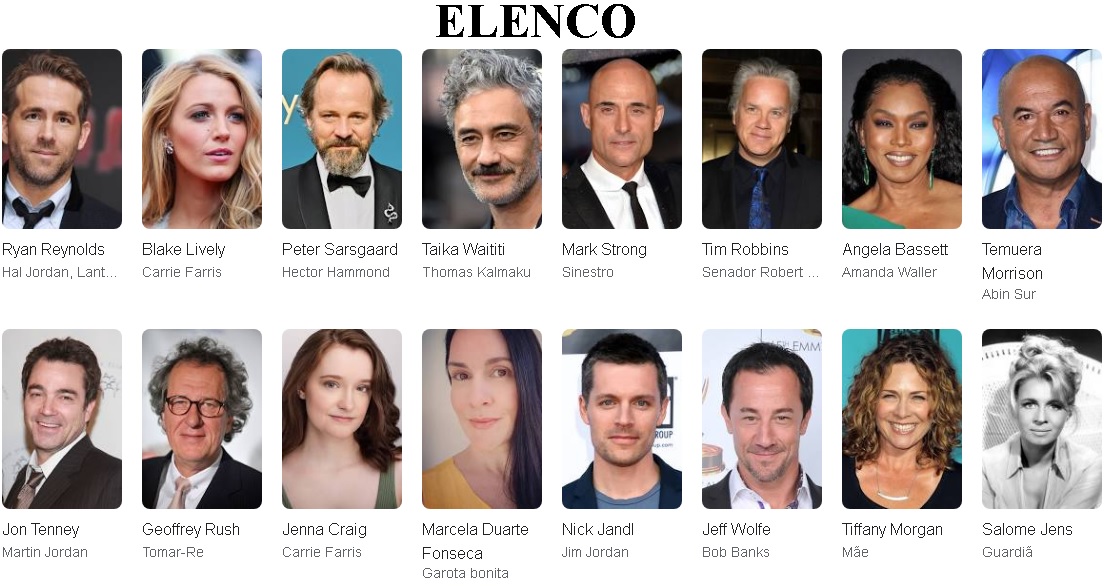 Lanterna verde elenco