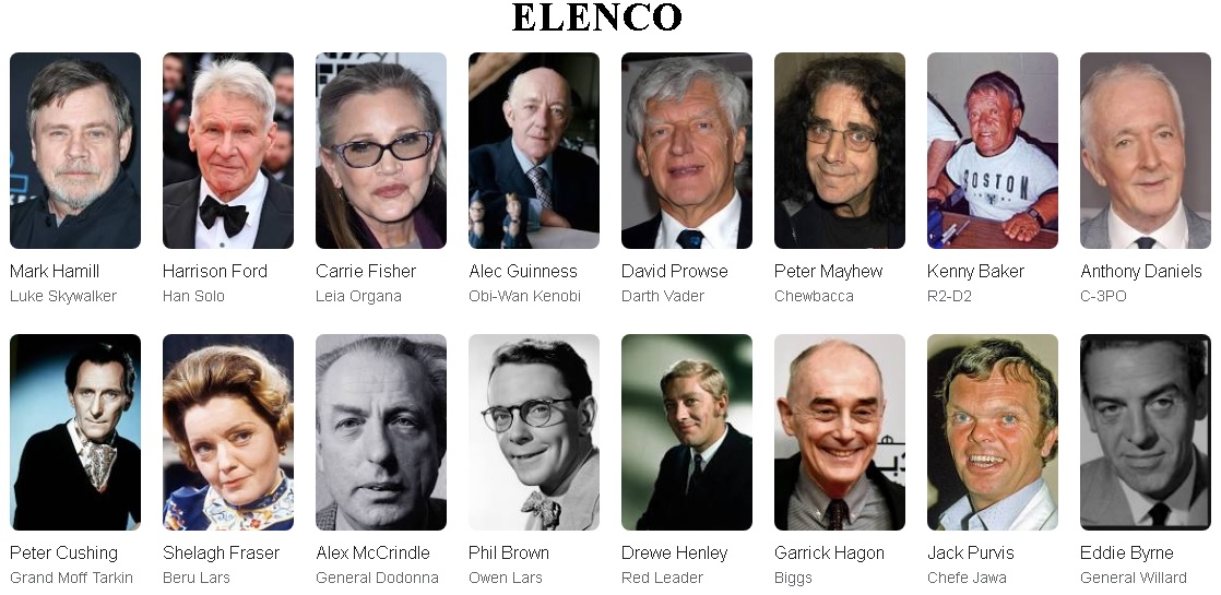 Guerra nas estrelas 4 elenco