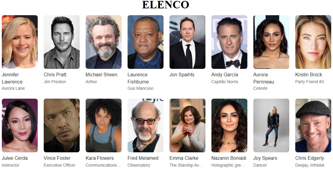 Passageiros elenco