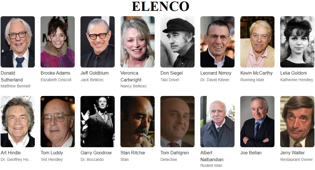 invasao corpos elenco