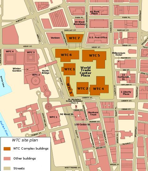 Mapa de Locialização do Complexo WTC
