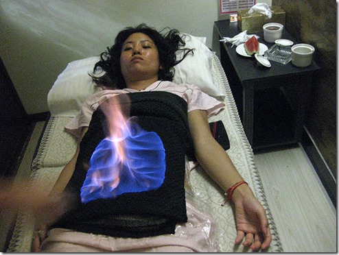 Fogo terapia corpo frente