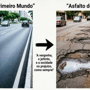 Asfalto de Primeiro Mundo vs. Asfalto do Brasil: A vergonha, o jeitinho, e a sociedade no prejuizo, como sempre!