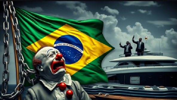 Brasil pallhaço bandeira