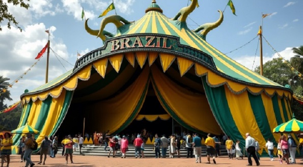Brasil pallhaço lona