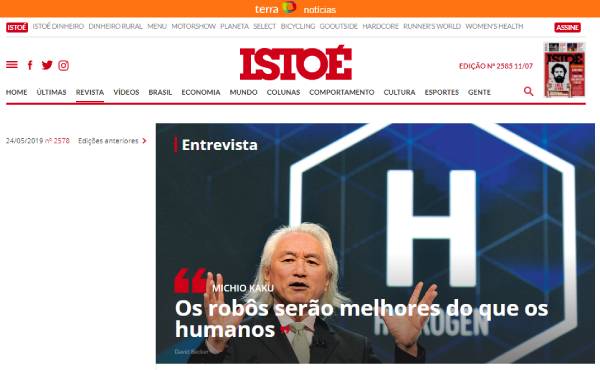 Físico norte-americano Michio Kaku